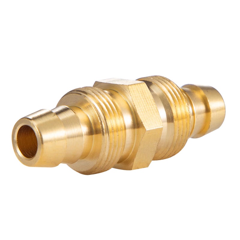 Breezliy 4PCS Soild Brass Air Reusable Hose Splicer For 1/4-Inch ID Hose Hose Air Hose Repair Fitting (4 Pack 1/4 Inch) - Image 5